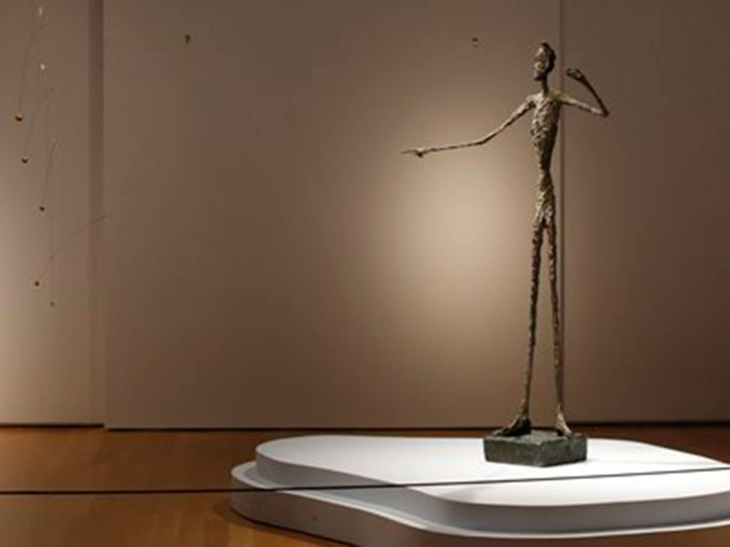 Alberto Giacometti’s L’Homme au doigt sculpture
